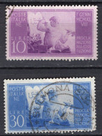 Y3270 - ITALIA Ss N°578/79 - ITALIE Yv N°516/17 - 1946-60: Gebraucht