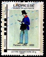 France IDCol Obl Yv:103 Mi: L'adresse Musée De La Poste Facteur Rural 1830 (Lign.Ondulées) - Sonstige & Ohne Zuordnung