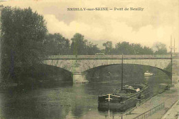 92 - Neuilly Sur Seine - Pont De Neuilly - Péniche - CPA - Voir Scans Recto-Verso - Neuilly Sur Seine