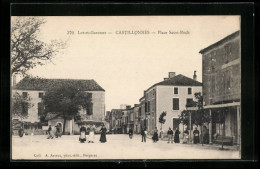 CPA Castillonnès, Place Saint-Roch  - Sonstige & Ohne Zuordnung