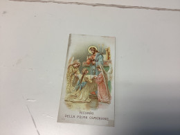 Image, Pieuse Et Religieuse, 1900 Couleur RICORDO DELLA PRIMA COMUNIONE Ursulines De Jesus - Imágenes Religiosas