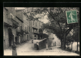 CPA Castillonès, La Promenade De La Mouthe  - Autres & Non Classés