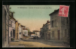 CPA Casteljaloux, Quartier St-Gervais Et Un Coin De La Place  - Casteljaloux