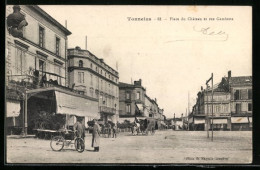 CPA Tonneins, Place Du Chateau Et Rue Gambetta  - Tonneins