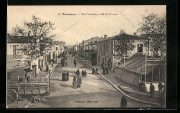 CPA Tonneins, Rue Gambetta, Coté De La Gare  - Tonneins
