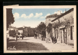 CPA Fargues-sur-Ourbise, Un Coin Du Bourg  - Autres & Non Classés