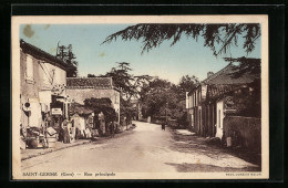 CPA Saint-Germé, Rue Principale  - Autres & Non Classés