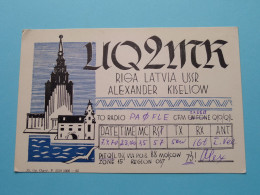 UQ2MK Riga Latvia - USSR Alexander Kiseliow ( Radio / QSL ) 1970 ( See SCANS ) ! - Sonstige & Ohne Zuordnung