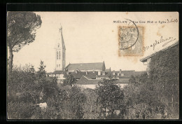 CPA Miélan, Vue Cote Midi Et Eglise  - Other & Unclassified