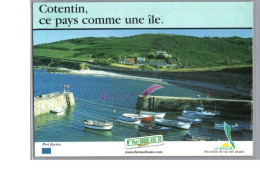 LA HAGUE COTENTION 50 - Ce Pays Comme Une île PORT RACINE Carte Publicité Tourisme La Manche Carte Vierge - Autres & Non Classés