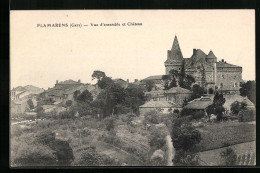 CPA Flamarens, Vue D`ensemble Et Chateau  - Other & Unclassified