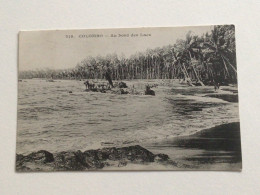 Carte Postale Ancienne (1910) Colombo Au Bord Des Lacs - Sri Lanka (Ceylon)