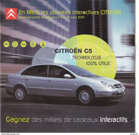 Dépliant Citroën Gamme 2001, C5, Xsara, Saxo, - Advertising