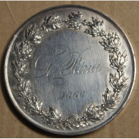 Médaille Argent "1er Prix D'Académie D'après L'Antique" (4) Attribué Au Peintre Pétua 1866 , Lartdesgents.fr - Monarquía / Nobleza