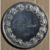 Médaille Argent "1er Prix De Dessin Cête" 1861 L. Pétua (9), Lartdesgents.fr - Royal / Of Nobility