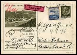 Berliner Postgeschichte, 1936, P 236 + 606, Brief - Cartas & Documentos