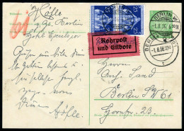 Berliner Postgeschichte, 1936, P 225 I + 620(2), Brief - Lettres & Documents