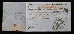 Preussen 1854, Brief DÜSSELDORF Nach Köln, Packmeister-Ovalstempel - Briefe U. Dokumente