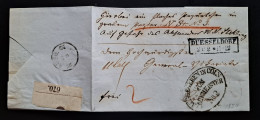 Preussen 1854, Brief DÜSSELDORF Nach Köln, Packmeister-Ovalstempel - Covers & Documents