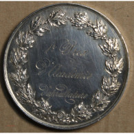 Médaille Argent "1er Prix D'Académie D'après Nature" 1866, Attribué à Pétua (17), Lartdesgents.fr - Monarquía / Nobleza