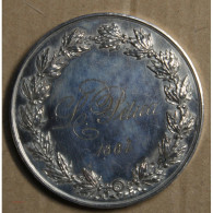 Médaille  Argent "1er Prix D'Académie D'après L'Antique" 1864, Attribué à Pétua (18), Lartdesgents.fr - Adel