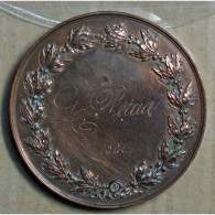 Médaille" Médaille "3ème Prix D'ornement" 1861, Attribué à Pétua (24), Lartdesgents.fr - Monarquía / Nobleza