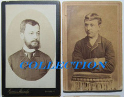 LOT 2 X CDV BUCURESCI, Calea VICTORIEI 1870, Fotograful Franz MANDY, Very Rare - Old (before 1900)