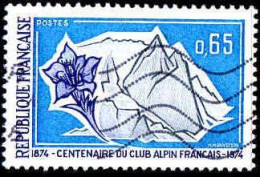 France Poste Obl Yv:1788 Mi:1868 Club Alpin Français Edelweiss (Lign.Ondulées) (Thème) - Andere & Zonder Classificatie