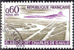 France Poste Obl Yv:1787 Mi:1866 Aeroport Charles De Gaulle (TB Cachet Rond) (Thème) - Concorde
