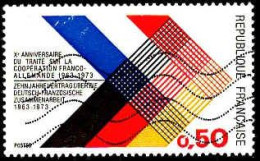 France Poste Obl Yv:1739 Mi:1819 Coopération Franco-Allemande (Lign.Ondulées) (Thème) - Stamps