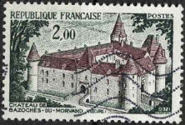 France Poste Obl Yv:1726 Mi:1805 Château De Bazoches-du-Morvan (Lign.Ondulées) (Thème) - Kastelen