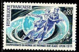 France Poste Obl Yv:1665 Mi:1739 Championnats Du Monde Patinage Sur Glace Lyon (Obl.mécanique) (Thème) - Patinaje Artístico