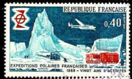 France Poste Obl Yv:1574 Mi:1639 Expeditions Polaires Françaises (cachet Rond) (Thème) - Vliegtuigen