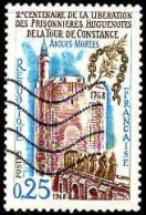 France Poste Obl Yv:1566 Mi:1633 Aigues-Mortes Tour De Constance (Lign.Ondulées) (Thème) - Kastelen