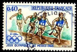France Poste Obl Yv:1573 Mi:1638 Jeux Olympiques Mexico 4x100m (TB Cachet Rond) (Thème) - Verano 1968: México
