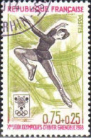 France Poste Obl Yv:1546 Mi:1613 JO Grenoble Patinage Artistique (Beau Cachet Rond) (Thème) - Patinage Artistique