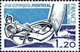 France Poste N** Yv:1889 Mi:1980 JO Montréal Voile (JO) - Sommer 1976: Montreal