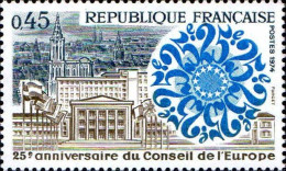 France Poste N** Yv:1792 Mi:1872 Conseil De L'Europe Strasbourg (Thème) - Churches & Cathedrals