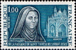 France Poste N** Yv:1737 Mi:1817 Ste Therese De L'Enfant Jesus Alençon (Thème) - Christendom