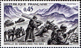 France Poste N** Yv:1601 Mi:1668 Bataille De Garigliano (Thème) - Guerre Mondiale (Seconde)