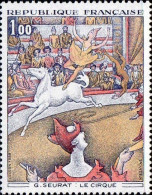 France Poste N** Yv:1588A Mi:1687 Georges Seurat Le Cirque (Thème) - Otros & Sin Clasificación