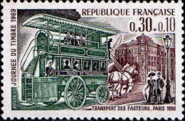 France Poste N** Yv:1589 Mi:1659 Journée Du Timbre Omnibus Postal (Thème) - Otros & Sin Clasificación