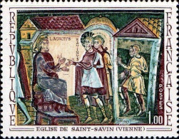 France Poste N** Yv:1588 Mi:1677 Eglise De St-Savin Fresques (Thème) - Autres & Non Classés
