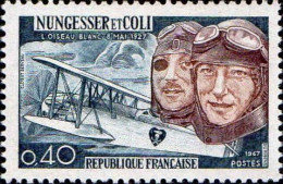 France Poste N** Yv:1523 Mi:1580 Nungesser & Coli L'oiseau Blanc (Thème) - Flugzeuge