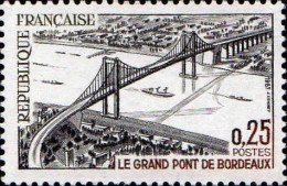 France Poste N** Yv:1524 Mi:1581 Bordeaux Le Grand Pont (Thème) - Ponti