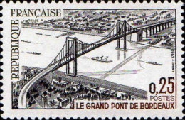 France Poste N** Yv:1524 Mi:1581 Bordeaux Le Grand Pont (Thème) - Puentes