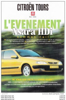 Dépliant Citroën 1999, Xsara Hdi, Xantia, Saxo Bic, - Coches