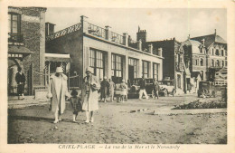 2 X Cpa 76 CRIEL PLAGE. Le Normandy Rue De La Mer Et Le Casino - Criel Sur Mer