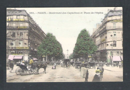 PARIS - BOULEVARD DES CAPUCINES ET PLACE DE L' OPERA   (FR 20.236) - Sonstige & Ohne Zuordnung