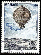 Monaco Poste Obl Yv:1365 Mi:1579 Europa Cept Montgolfière 1783 (Beau Cachet Rond) - Gebruikt